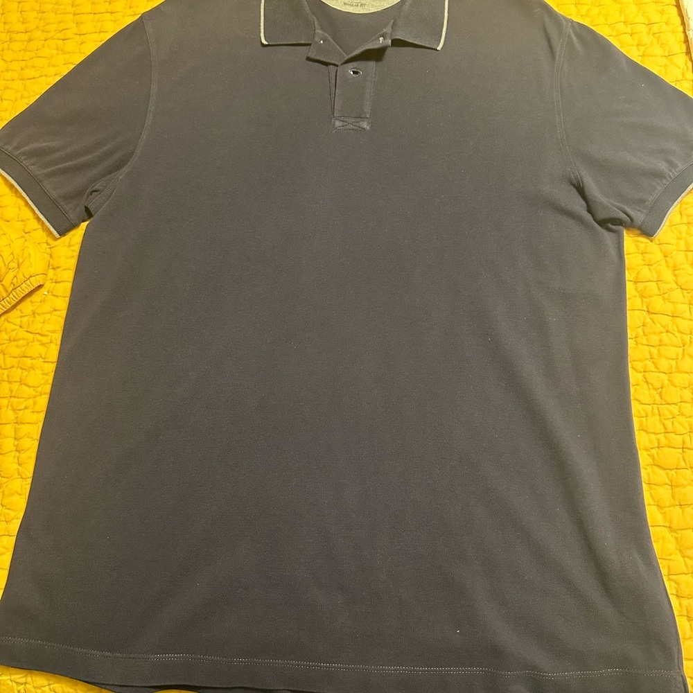 Brunello Cucinelli Men's Navy Polo Shirt